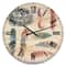 Designart 'Feathers Cottage Family Farmhouse Wall Clock